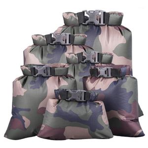 Sacs de rangement 6pcs Sac Étanche Sac Etanche Sac Camping Vêtements Heureuse