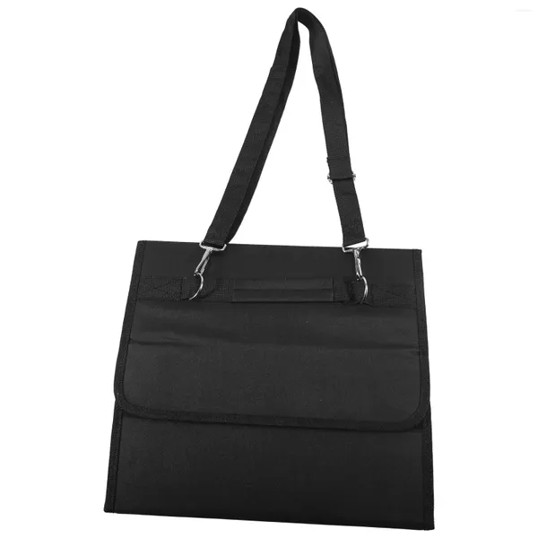 Bolsas de almacenamiento 80 ranuras de gran capacidad marcador plegable estuche de bolígrafo marcadores de arte bolsa de transporte organizador de herramientas de boceto duradero negro