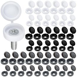 Sacs de rangement 900pcs Capuchons de couvercle à vis à charnière en plastique Tête Snap Protection réutilisable Flip Top Set étanche