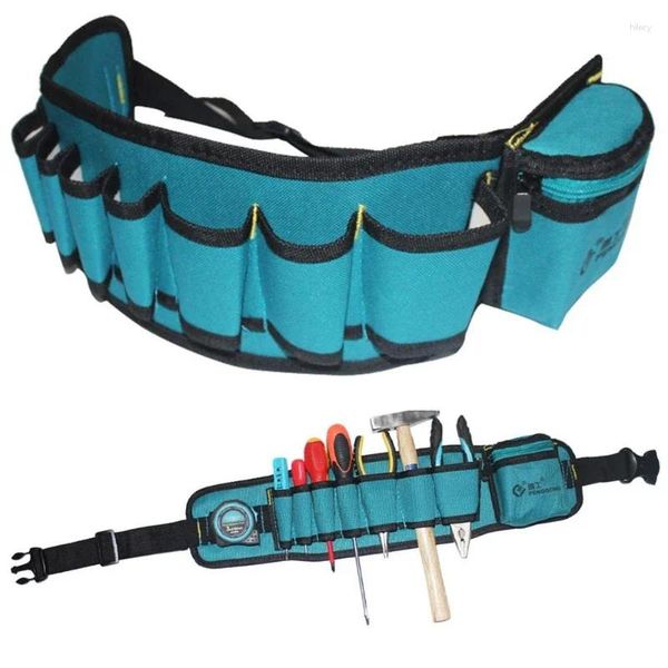 Bolsas de almacenamiento Herramienta de hardware ajustable Bolsa de cintura multibolsillo Durable Oxford Paño Kit de reparación de electricista de agua