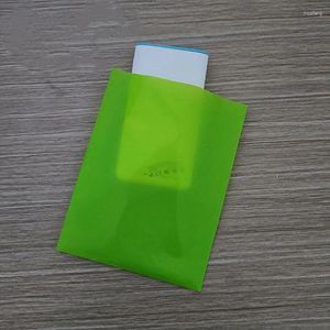 Sacs de rangement Anti-électricité statique PE LD, sac d'emballage en plastique vert ouvert sur le dessus, accessoires électroniques translucides semi-clairs