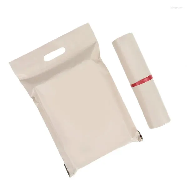 Sacs de rangement Abricot Logistique Tote Emballage étanche Sac Self Express Poly 50pcs Mailer Vêtements Adhesive Pouchable Portable