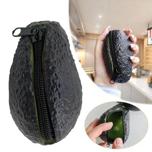 Opbergzakken Avocado Portemonnee Etui Schattig Sleuteletui Grappig Klein Voor Dames Jongens Meisjes Cadeau Mini Handtas Met Rits