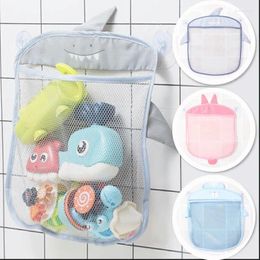 Bolsas de almacenamiento Bolsas de baño de bebé Organizador de chupas para niños Juguetes de baño Cesta para niños Cartoon Formas de animales Neta de arena de tela