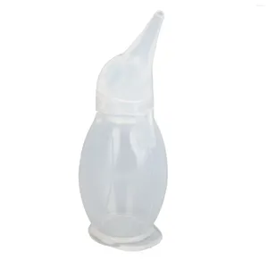 Bolsas de almacenamiento Aspirador nasal para bebé Limpieza fácil Limpiador de nariz Multiusos Suave Flexible Silicona transparente 75 ml para uso diario