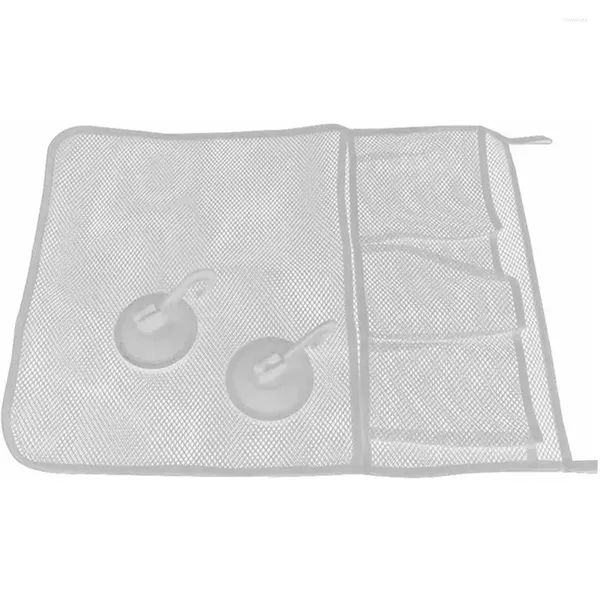 Sacs de rangement bébé douche tenture murale maille 4 poches organisateur économiser de l'espace grande capacité facile à installer pratique baignoire sac de jouet de bain