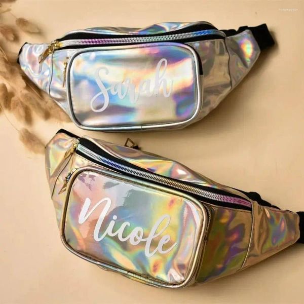 Sacs de rangement Bachelorette Party Fanny Pack Cadeaux de plage personnalisés pour les vacances Bride Summer G