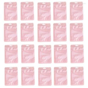 Sacs de rangement sac transparent refermable étanchéité 20 pièces fournitures de boulangerie café maquillage brosse contenants réutilisables