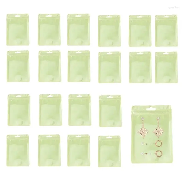 Sacs de rangement sac transparent de scellage refermable de 20 pcs scellés pour l'emballage