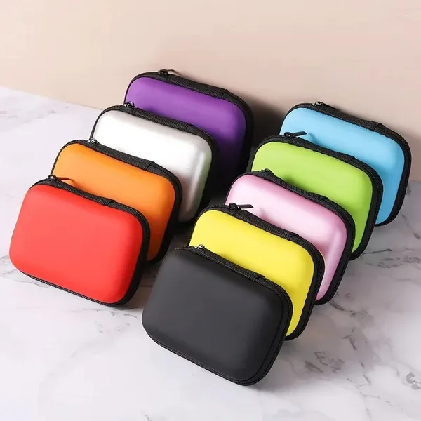 Bolsas de almacenamiento Bolsa Auricular Estuche rígido Organizador portátil Auriculares Bluetooth Teléfono inteligente Cable USB Organizar