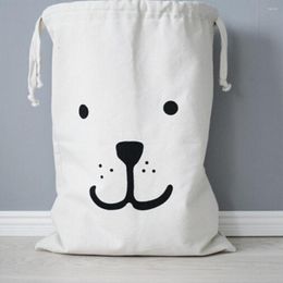 Sacs de rangement Sac à cils Lavable en machine Fourre-tout réutilisable Grande capacité Pochette Femmes Filles Enfants Cartes Panda