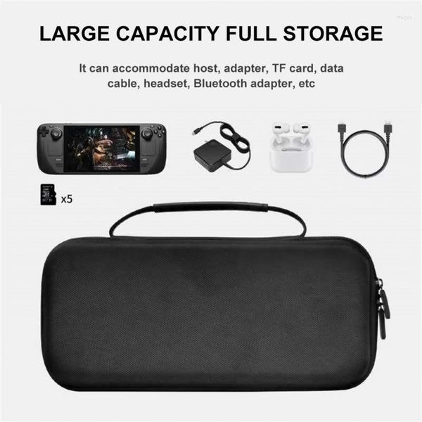 Bolsas de almacenamiento Bolsa para consola de juegos Steam Deck Portátil de mano Impermeable Proteger Bolso TF Tarjeta Auricular Acomodar Accesorio