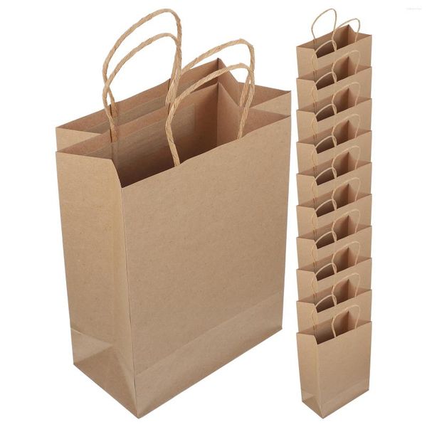 Bolsas de almacenamiento bolsas de regalos para adultos de regalo de regalo favor para las manijas de papel kraft compras