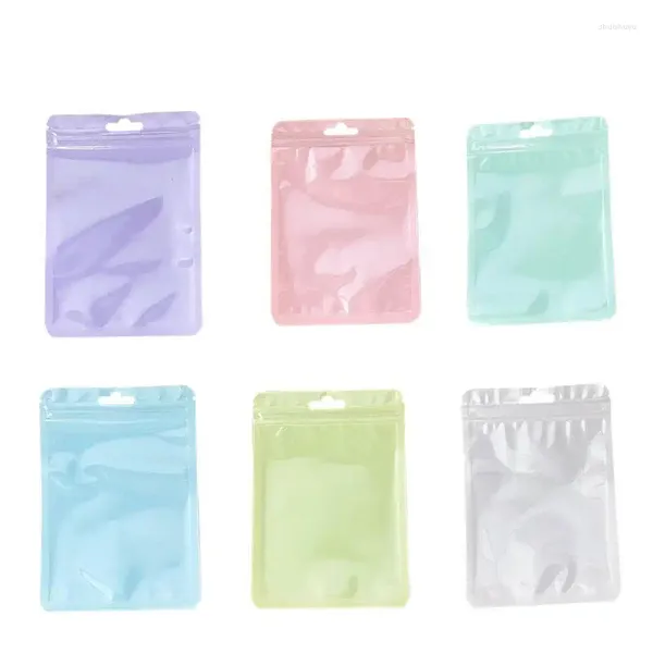 Sac de rangement sac emballage transparent refermable pour les petites entreprises 20pcs scellant scellé d'échantillon de poche scellé nourriture
