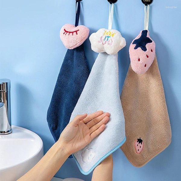 Sacs de rangement Bagthenened Mur suspendu décoration Carton Absorbant Hand Towel Cuisine mignon Salle de bain