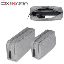 Sacs de rangement BalleenShiny Accessoires numériques Sac Portable Câble USB étanche Écouteur Charge Pal Organisateur Maquillage Pochette de voyage