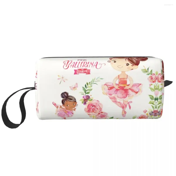 Bolsas de almacenamiento Ballet Arte Cosmetic Mujeres Kawaii gran capacidad