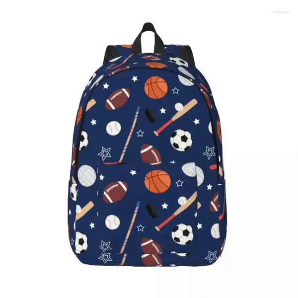 Bolsas de almacenamiento Pelotas para fútbol y fútbol americano Mochila Preescolar Escuela primaria Libro de estudiantes Niño Niña Niños Daypack Durable