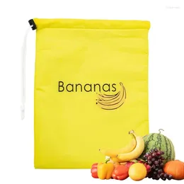 Sacs de rangement Sac de support de banane pour les légumes Pocket Pocket Preservation Vegetable and Fruit Empêche les fruits d'odeur