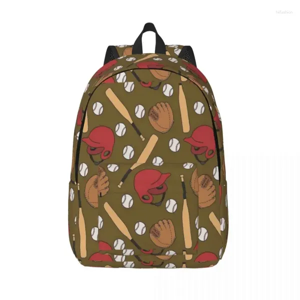 Bolsas de almacenamiento Equipos de béisbol Mochila para jardín de infantes Escuela primaria Estudiante Bookbag Boy Girl Kids Daypack al aire libre