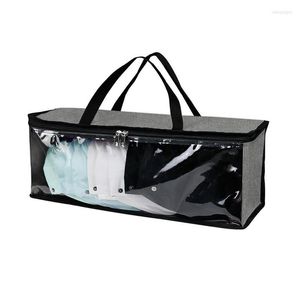 Sacs de rangement Baseball Hat Organizer Bag Transparent Clear Zipper Portable Travel Case For Supply