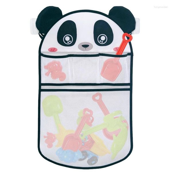 Sacs de rangement Organisateur de jouets de bain Sac en filet Séchage rapide Baignoire Jouets Caddy Bin Pour Shampooing Chaussettes Polyester de haute qualité