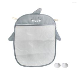 Sacs de rangement sac de salle de bain avec aspiration de bain mignon de bain de bain organisateur espace économisant facilement installer un filet en mailles extra-gros pour les enfants à la maison