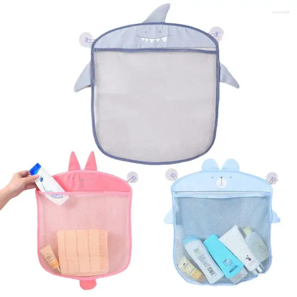 Sacs de rangement Sac de bande dessinée Sac de salle de bain à plusieurs usage Animal Mesh de douche