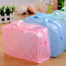 Sacs de rangement Sac de bains de salle de bain Cosmetic High Captide Poldable Translucd Translunce Tafroping Toolitrs Kits à usage quotidien