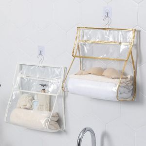 Opbergtassen badkamer waterdichte hangende tas transparante wand gemonteerd organizer huis accessoires ondergoed kleding