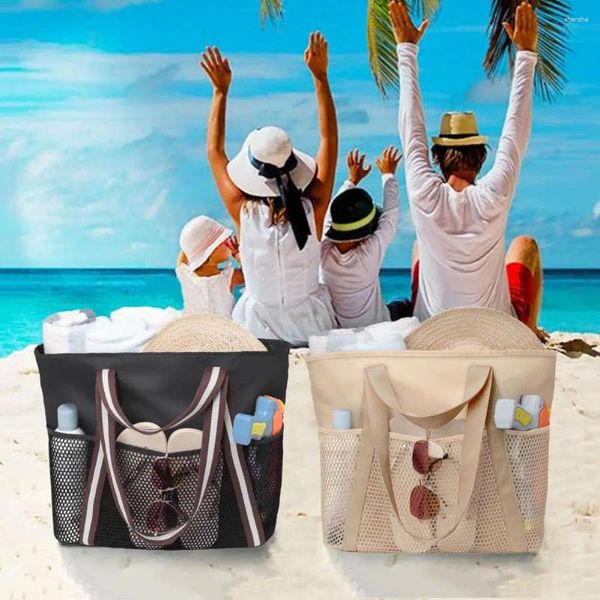 Sacs de rangement Sac de plage pour les articles humides Capacité avec plusieurs poches