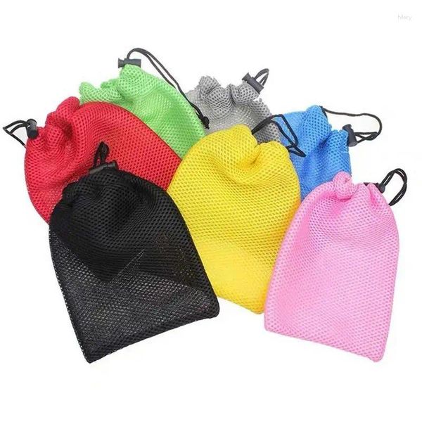 Bolsas de almacenamiento Beach Toy Bag Toys Sack Carrier de ropa de malla para exteriores Magno cosmético para organizador de equipos deportivos