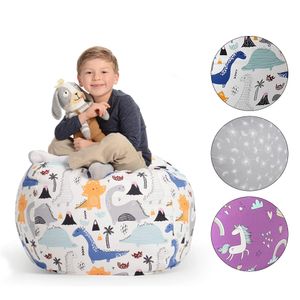 Sacs de rangement pouf peluche chaise enfants jouets Zip toile enfants peluche organisateur grande capacité 230111