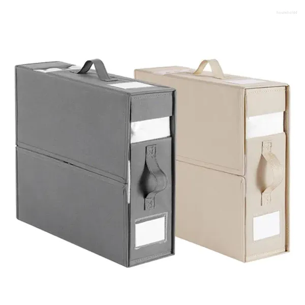 Sacs de rangement Lit Sheet Feille d'organisateur Boîte pliable Boîte d'armoire