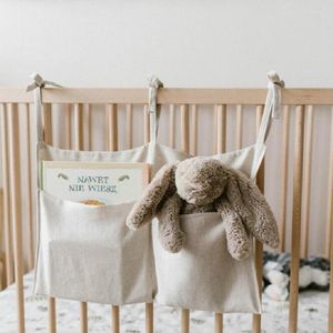 Opbergtassen bedzak babywieg Organisator hangen voor slaapzaalbed Bunk Rails Boek speelgoedluierzakken HK-130