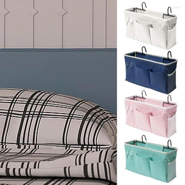 Bolsas de almacenamiento Bolsa de noche Organizador Cama antideslizante Sofá Bolsa lateral Dormitorio Organización para llaves Teléfonos móviles