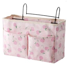 Bolsas de almacenamiento Organizador de cabecera Bolsa colgante de bolsillo para rieles de cama para el hogar