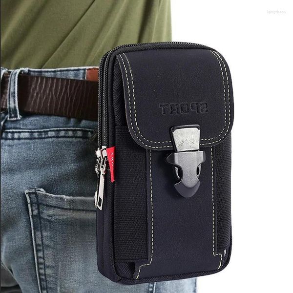 Sacs de rangement ceinture coque de téléphone Portable en plein air hommes Mobile taille sac multifonctionnel portable suspendu étanche sport