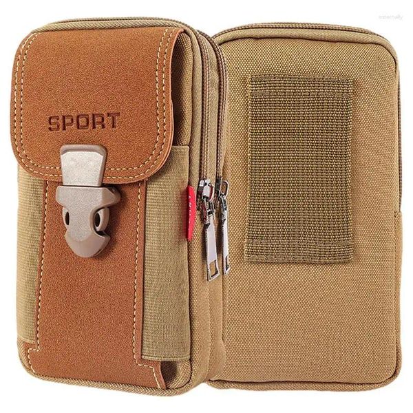 Sacs de rangement CElonge porte-téléphone Étui universel pour hommes avec couverture de pochette à cellules à clip randonnée de camping