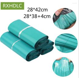 Opbergzakken Big Size Hoge kwaliteit 28 42cm Green Express Bag Poly Mailer Mailing Envelope Self Adhesive afdichting Plastic 1000 pcs Gratis DHL