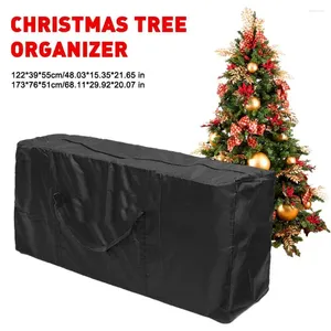 Sacs de rangement en tissu Oxford noir, sac d'organisation d'arbre de noël, meubles de jardin en plein air, couvertures de coussin, oreillers multifonctionnels