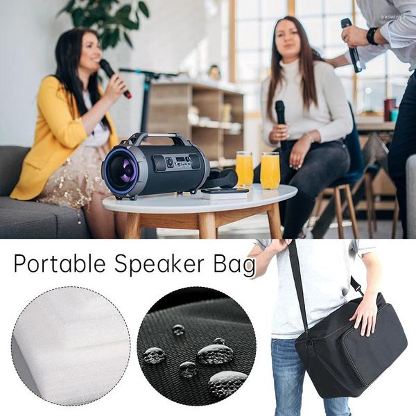 Bolsas de almacenamiento Bluetooth Bluetooth Bluetooth Altavoces Bolsas Caja de sonido Correa ajustable Carry