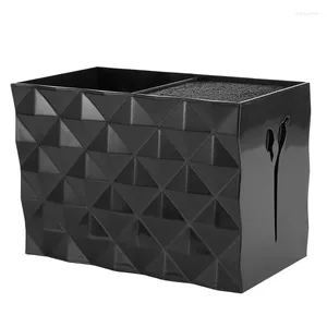 Bolsas de almacenamiento Soporte de corte de salón de salón negro para estilistas Caja de estanterías Caja de peinado Combs Organi Organi