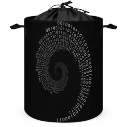 Boîte de sacs de rangement spirale de séquence binaire de Fibonacci.Classique pour panier à linge grande capacité pratique salle d'artisanat Graphic Co