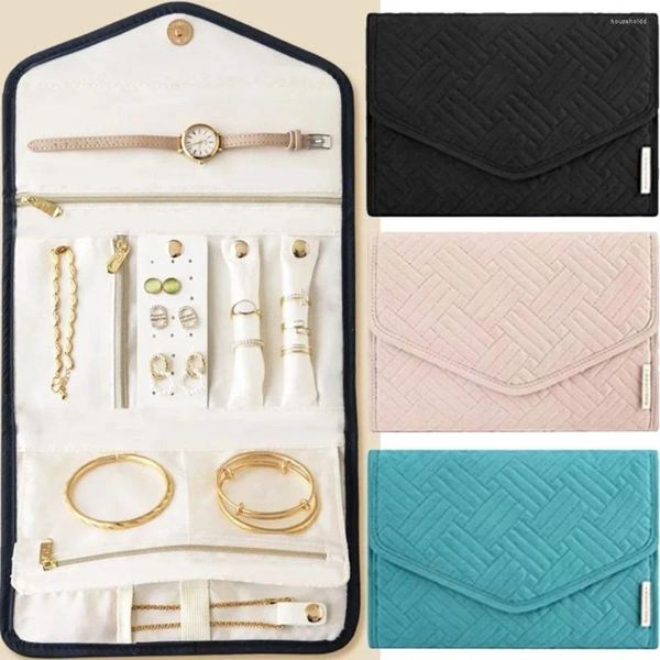 Boîte de sacs de rangement pour les femmes Organisateur de bijoux de voyage à ongles cosmétiques