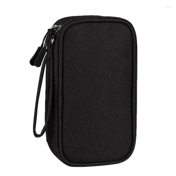 Sacs de rangement Cable Organisateur sac transportant des accessoires d'électronique Cordon imperméable Pouche de voyage pour disque dur