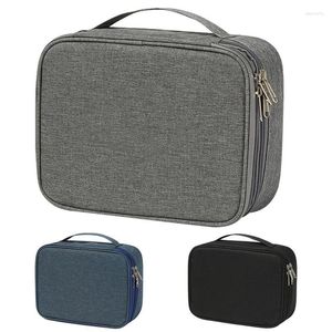 Opbergzakken Kabel Organizer Draagbare Digitale Oplader Pouch Waterdichte Elektronica Accessoires Tas Drie Lagen Draad