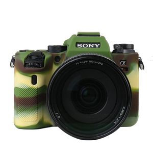 Bolsas de almacenamiento Bolsa de carcasa de cámara para Sony A9 II 2 Funda con textura Funda protectora Carcasa de goma
