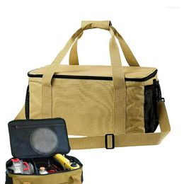 Sacs de rangement Sac de camping avec poignées Utilitaire Organisateur de cuisine Organisateur Tote 600D Oxford tissu extérieur outil pour le voyage