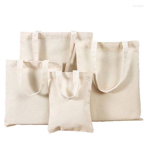 Sacs de rangement toile coton fermeture éclair école sac d'épicerie alimentaire Shopper pliant poche sacs à main Portable Shopping épaule fourre-tout Strage